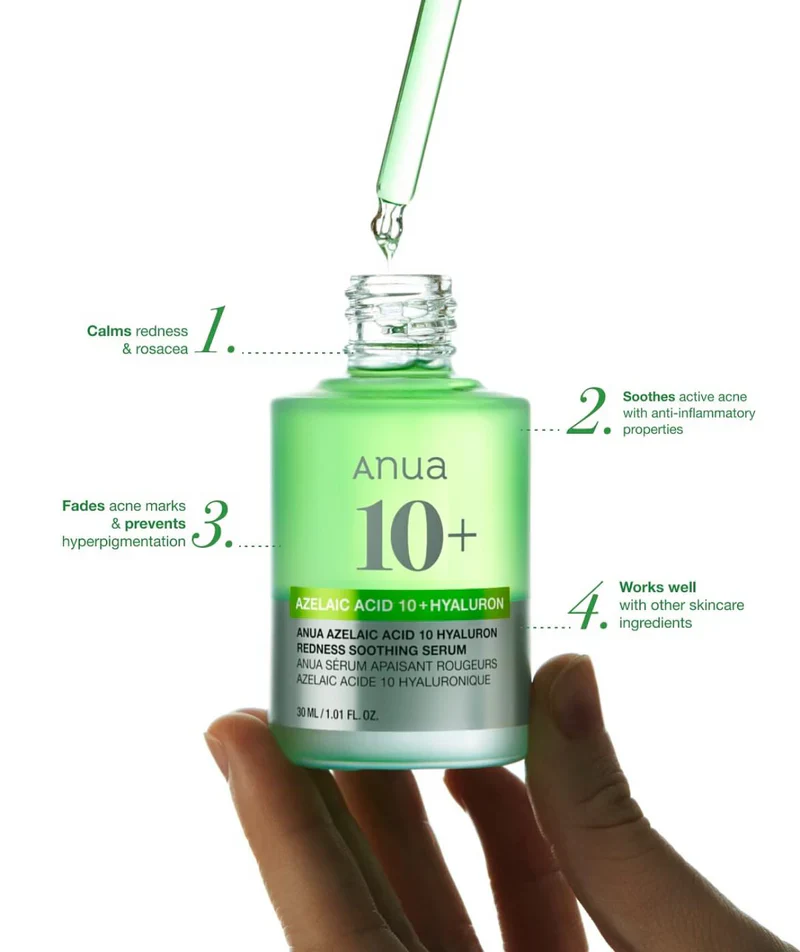 [Anua] Azelaic Acid 10 Hyaluron Redness Soothing Serum [30ml] - Image 4