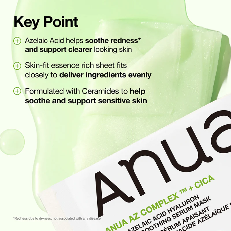 Azelaic Acid Hyaluron Redness Soothing Serum Mask [23ml] - Image 3