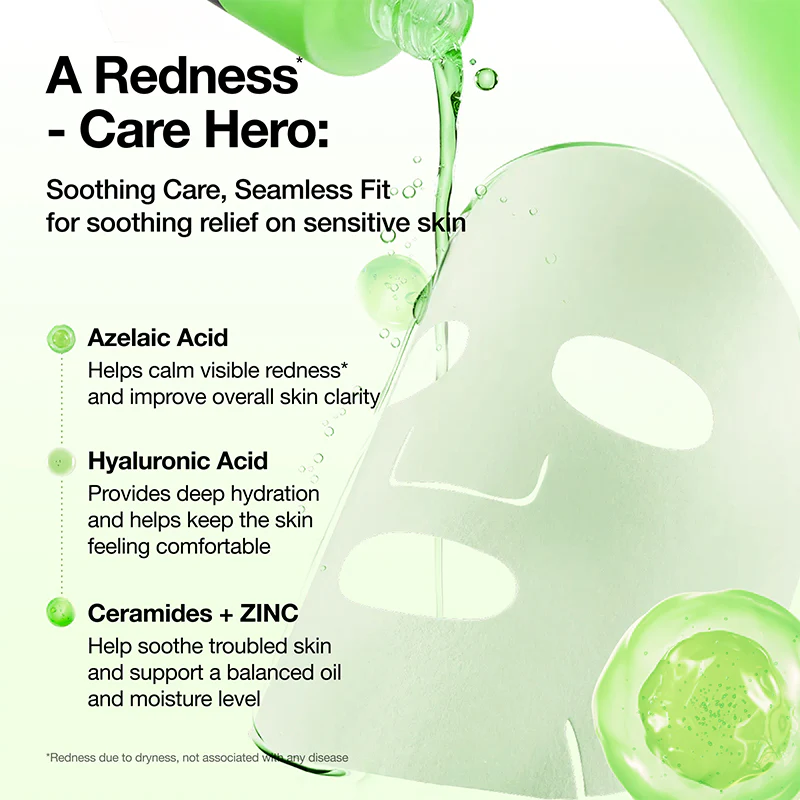 Azelaic Acid Hyaluron Redness Soothing Serum Mask [23ml] - Image 5