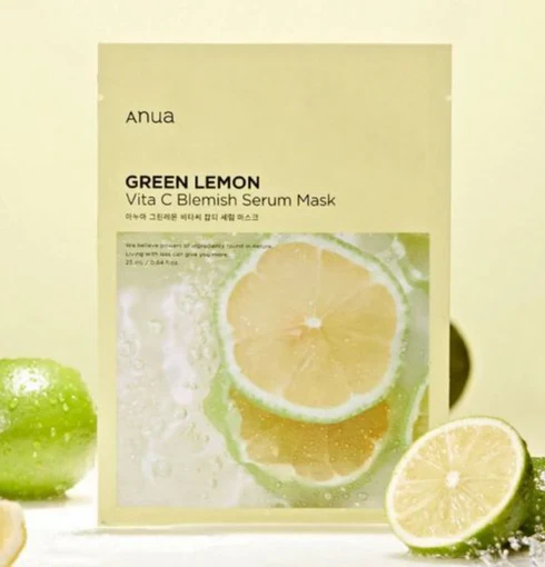 Green Lemon Vita C Blemish Serum Mask [25ml] - Image 5