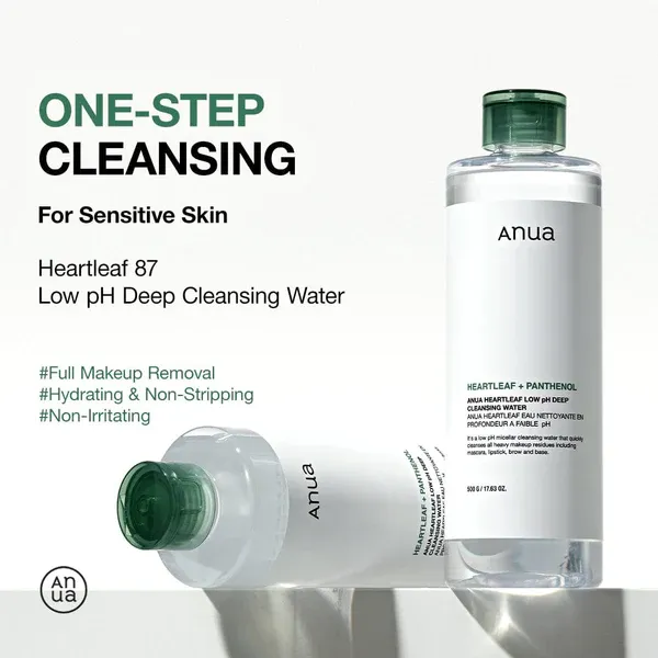 Heartleaf Low pH Deep Cleansing Water [500ml] - Image 2