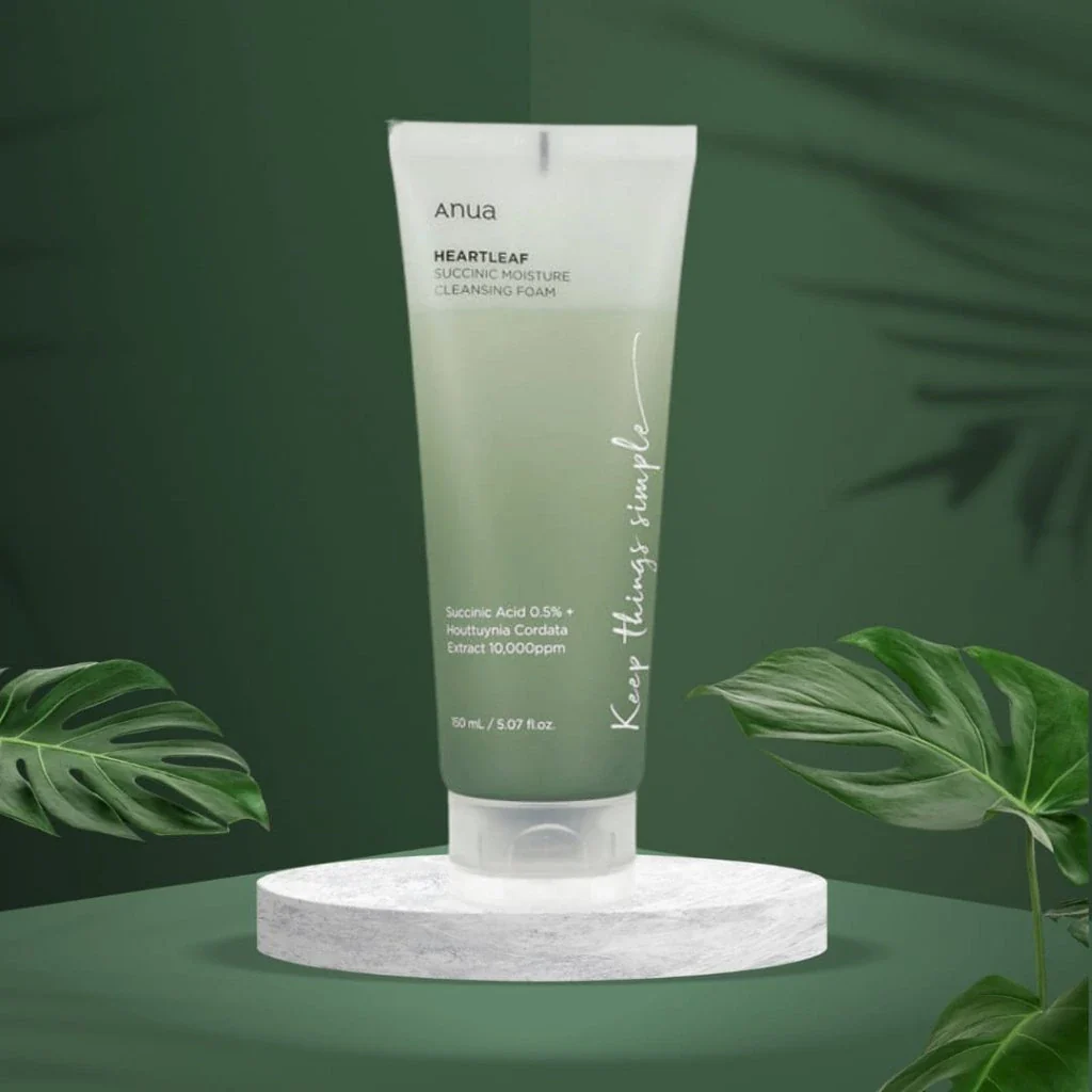 [Anua] Heartleaf Succinic Moisture Cleansing Foam [150ml] - Image 2