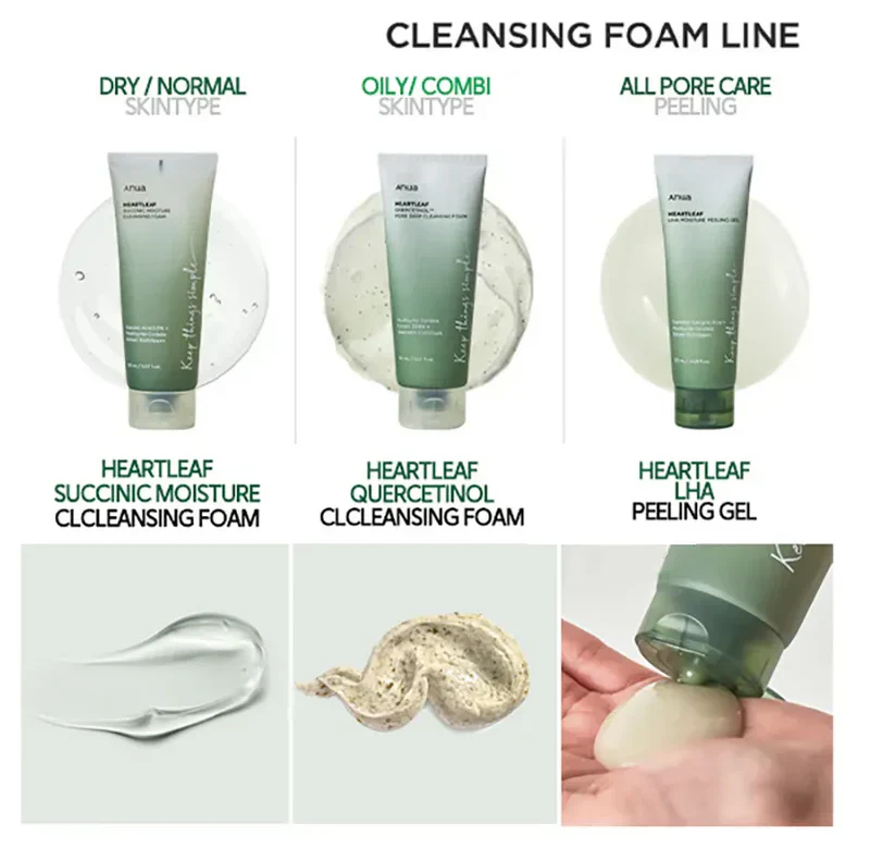 [Anua] Heartleaf Succinic Moisture Cleansing Foam [150ml] - Image 4
