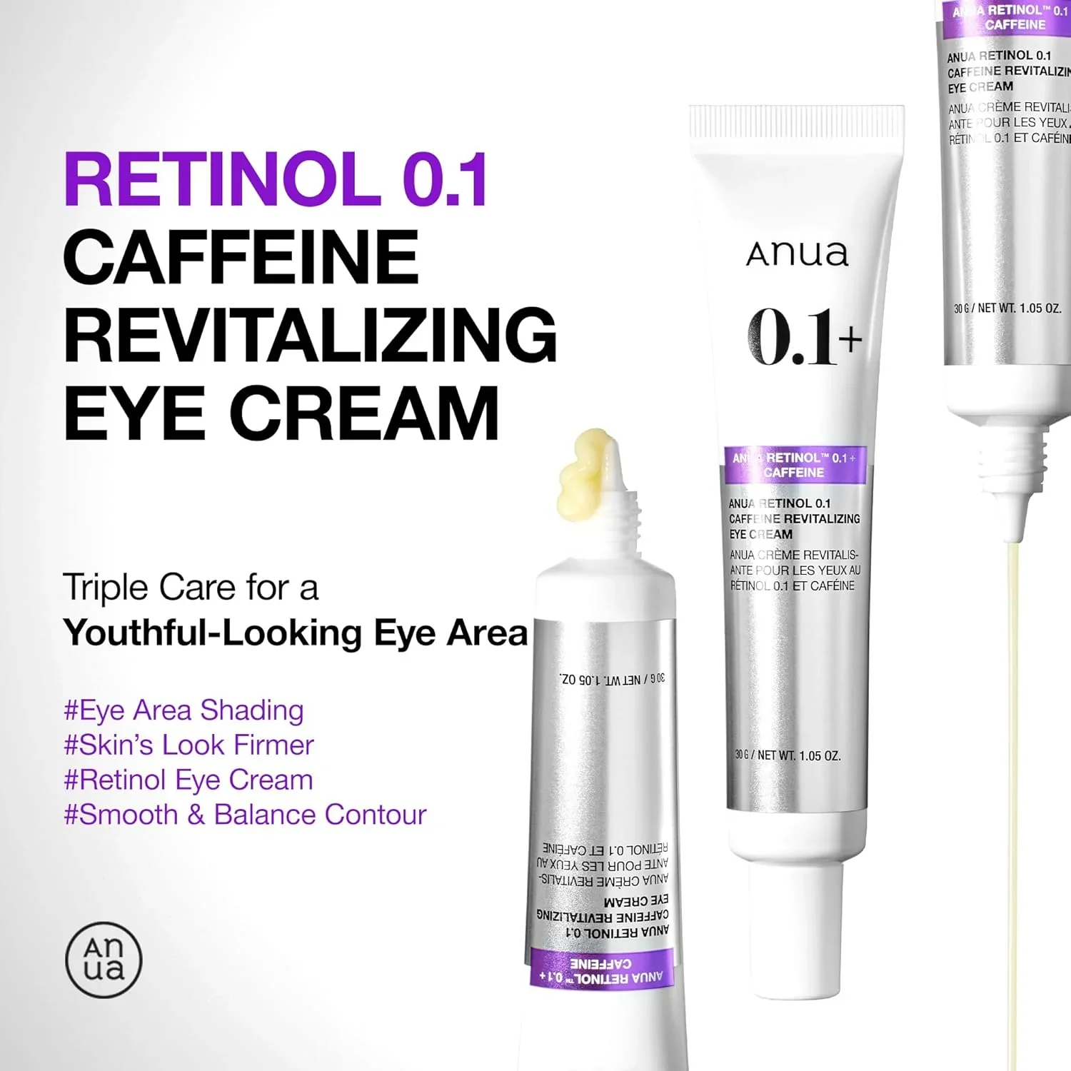 Retinol 0.1 Caffeine Revitalizing Eye Cream [30g] - Image 4