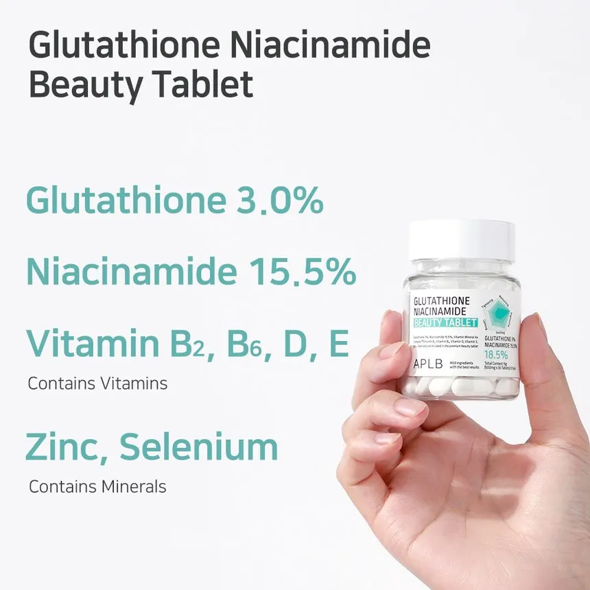 Glutathione Niacinamide Beauty Tablet [30pcs] - Image 3