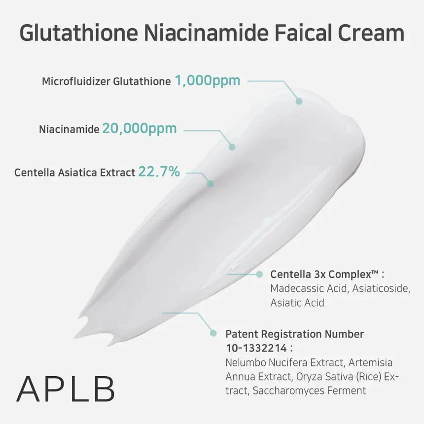 Glutathione Niacinamide Facial Cream [55ml]  - Image 3
