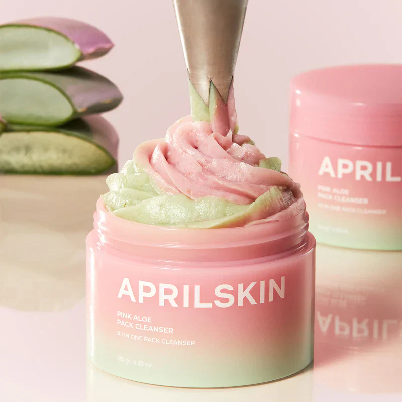 [APRILSKIN] Pink Aloe Pack Cleanser [120ml] - Image 6