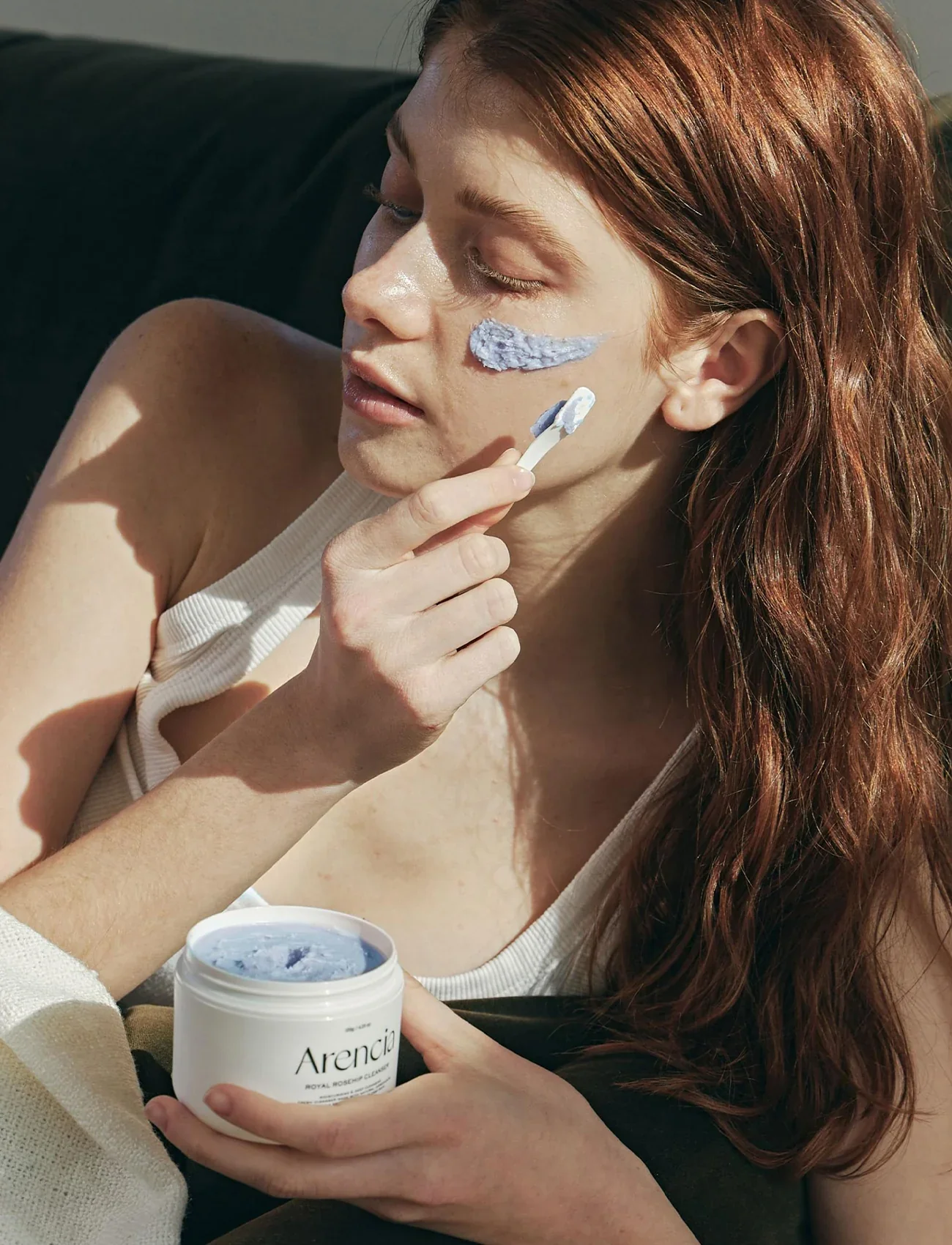 [Arencia] Fresh Blue Hyssop Rice Mochi Cleanser [120g] - Image 7
