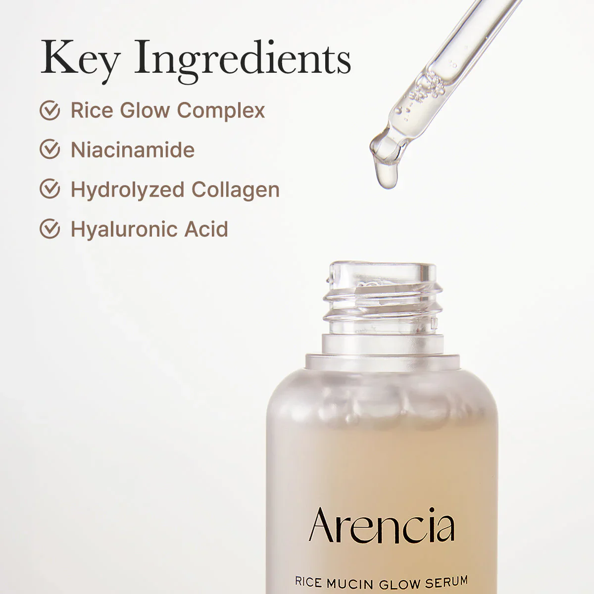 [Arencia] Rice Mucin Glow Serum [30ml] - Image 3