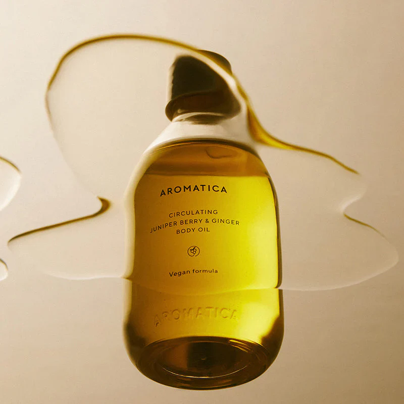 [AROMATICA] Circulating Body Oil Juniper Berry & Ginger [100ml] - Image 3