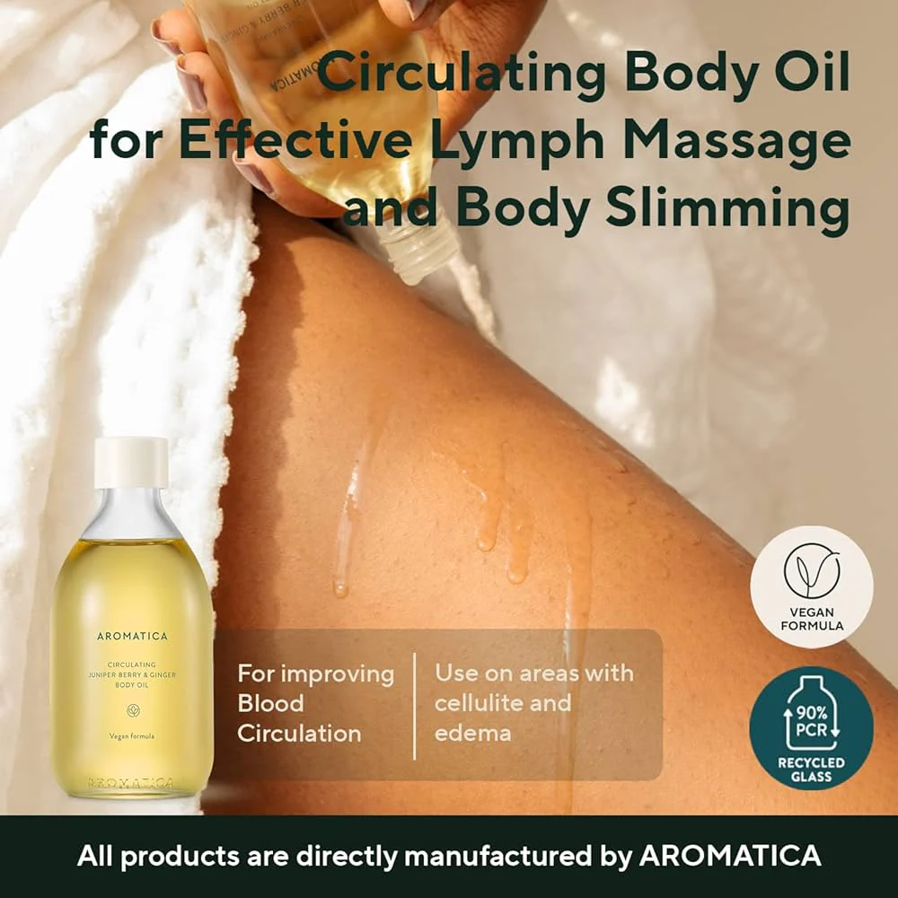 [AROMATICA] Circulating Body Oil Juniper Berry & Ginger [100ml] - Image 5
