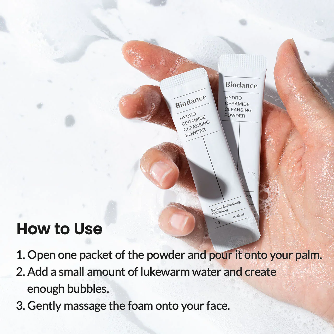[Biodance] Hydro Ceramide Cleansing Powder [30x1g] - Image 4