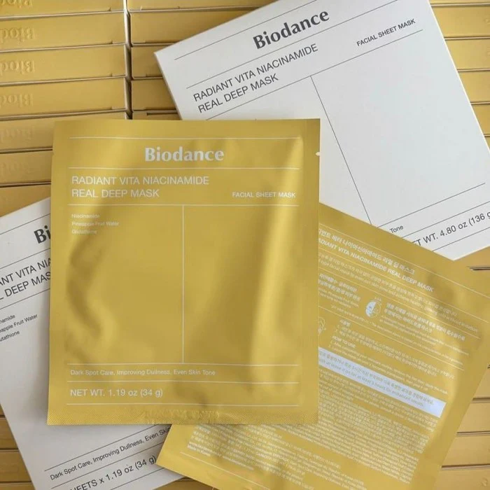 [Biodance] Radiant Vita Niacinamide Real Deep Mask [34g] - Image 2