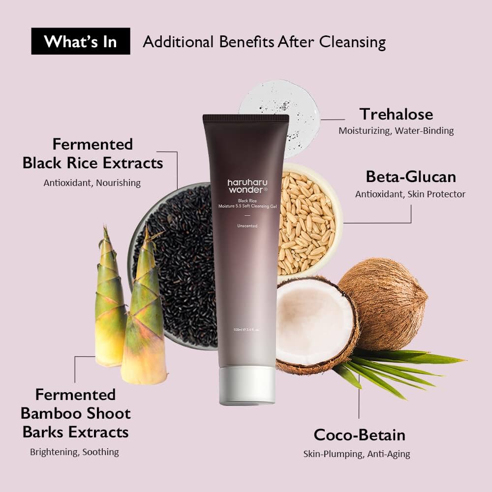 Black Rice Moisture 5.5 Soft Cleansing Gel [100ml] - Image 3