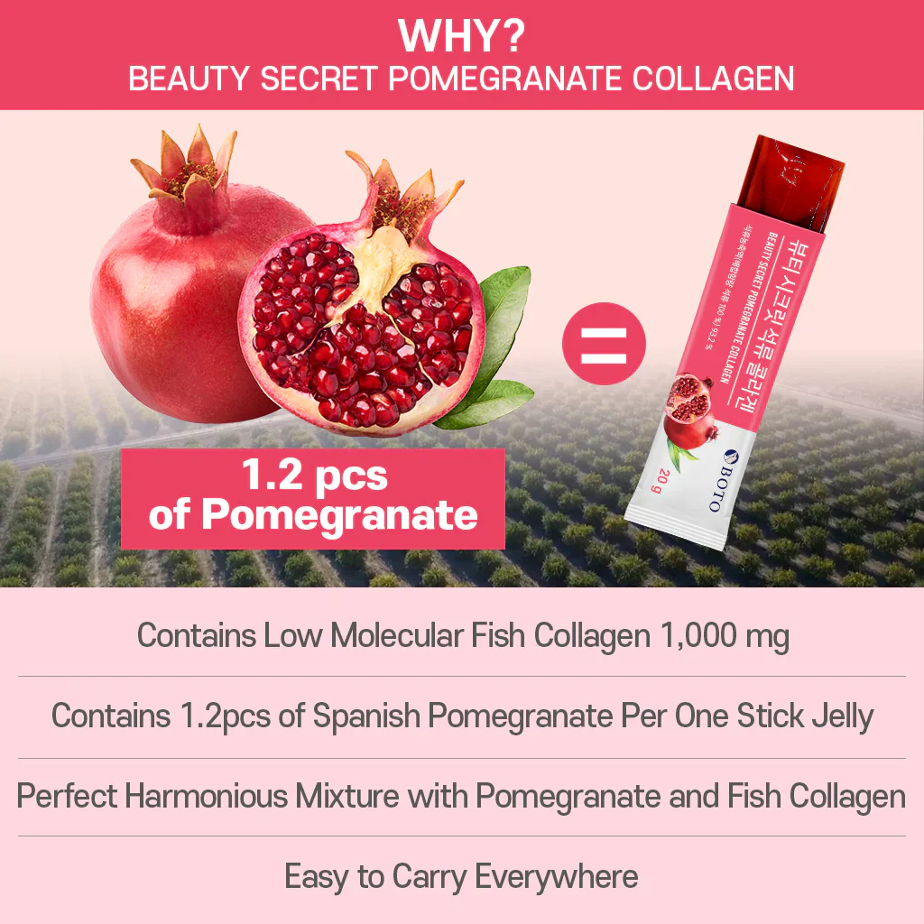 Beauty Secret Pomegranate Collagen [20g x 15 sticks] - Image 5
