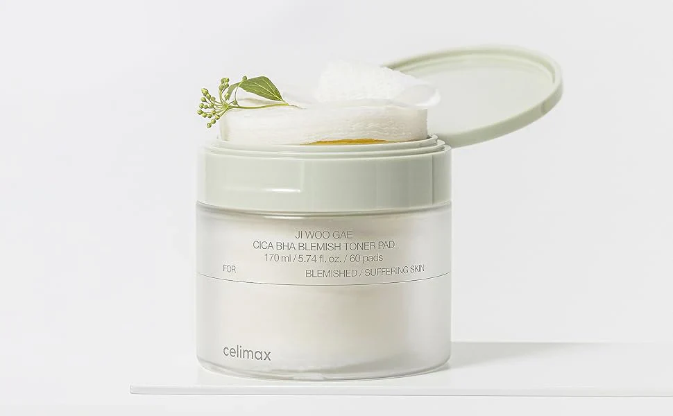 JIWOOGAE Cica BHA Blemish Toner Pad [60 Pads]