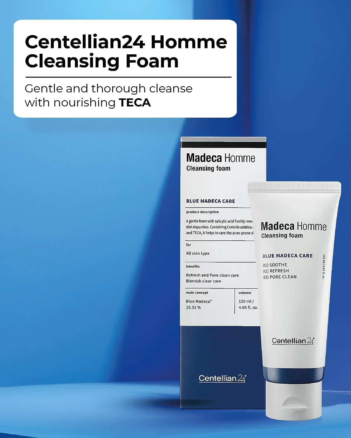 Madeca Homme Cleansing Foam [120ml] - Image 4