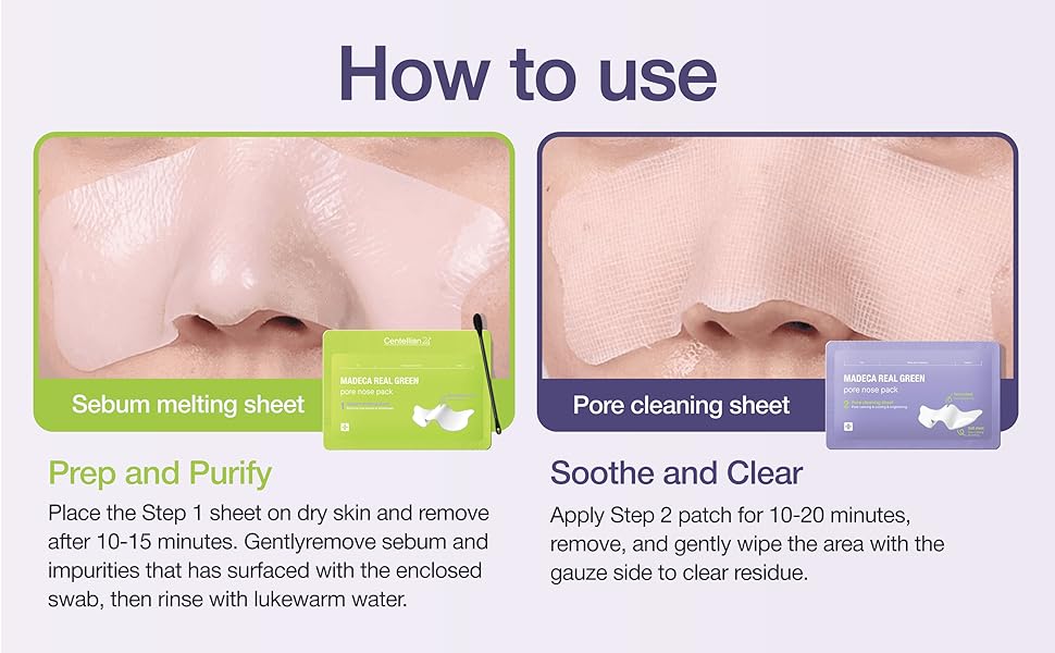 Madeca Real Green Pore Nose Pack [5 Sets] - Image 5