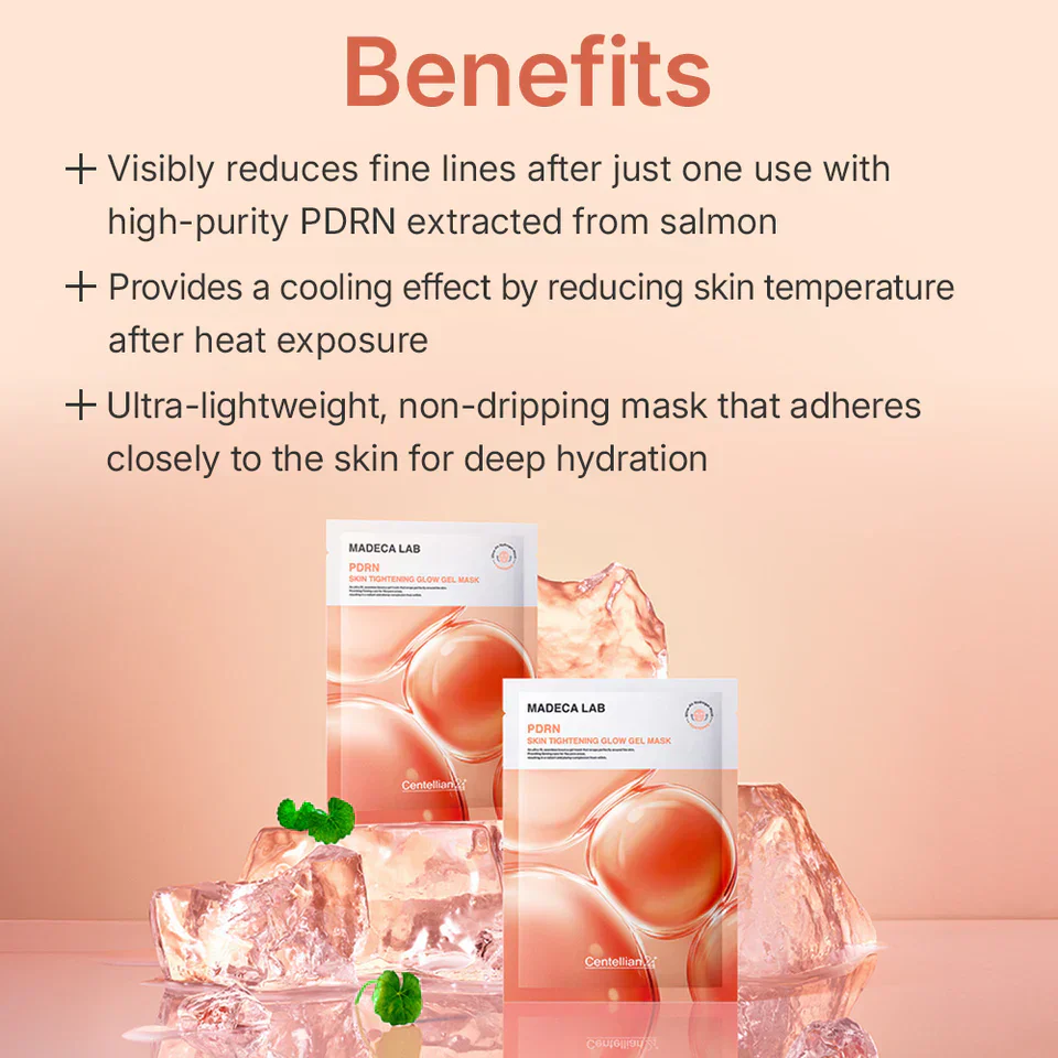PDRN Skin Tightening Glow Gel Mask [5pcs] - Image 4