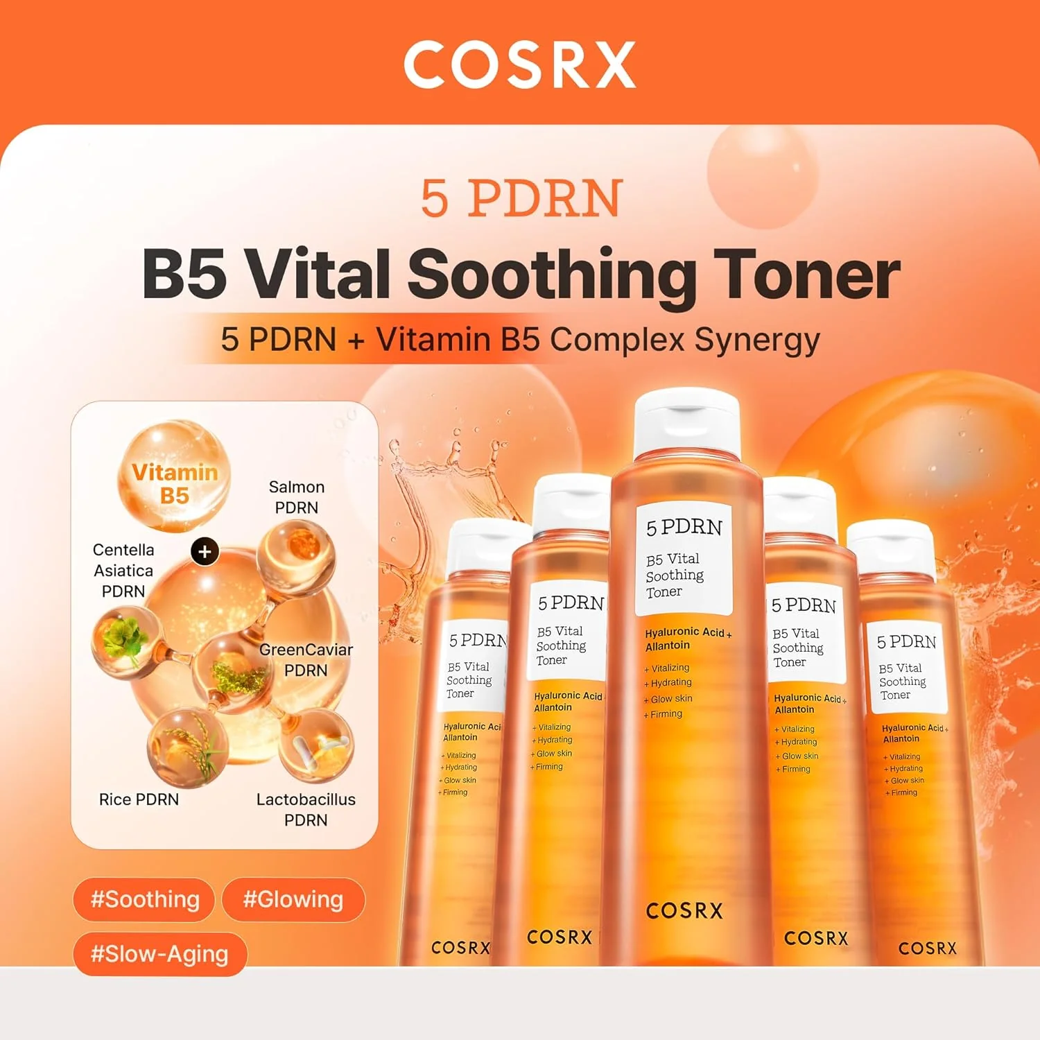 5 PDRN B5 Vital Soothing Toner [280ml] - Image 4