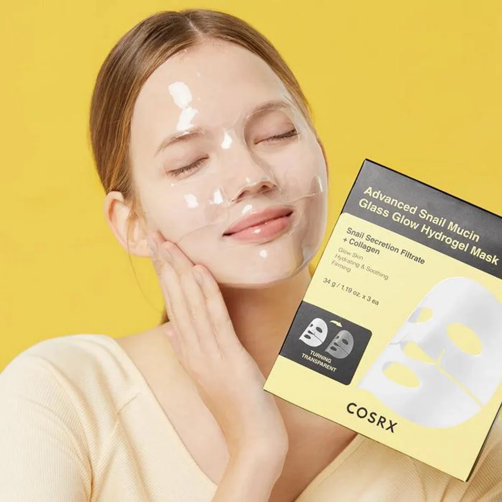 Advanced Snail Mucin Glass Glow Hydrogel Mask - Image 2