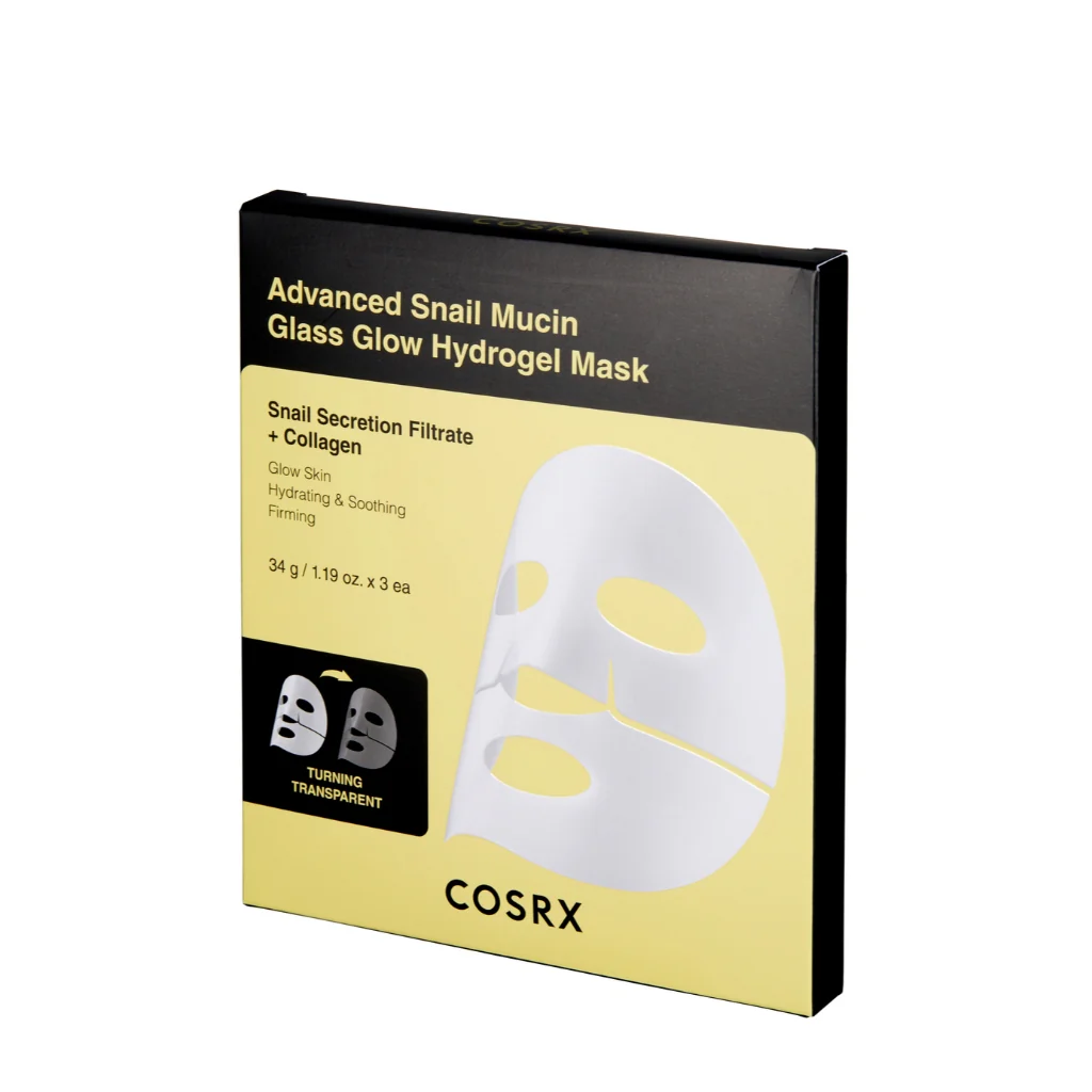 Advanced Snail Mucin Glass Glow Hydrogel Mask - Image 3