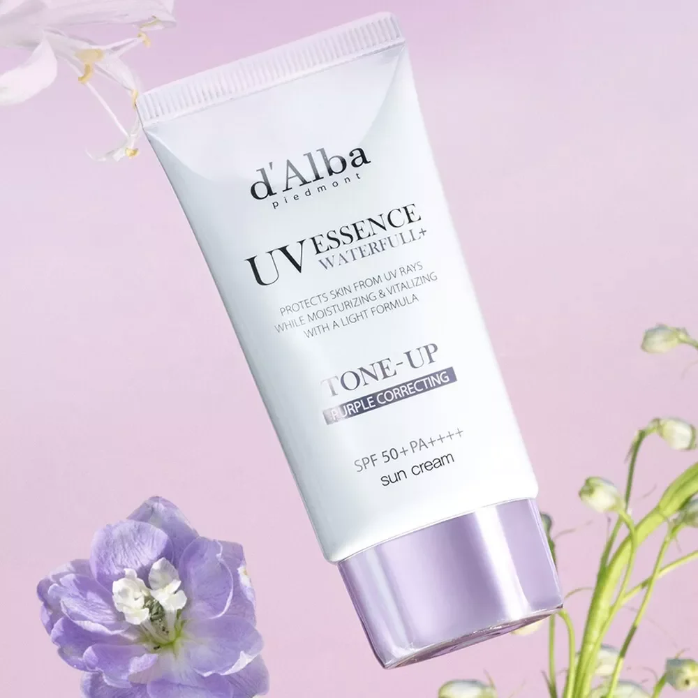 Waterfull Purple Correcting Tone-Up Sun Cream [50ml] - Image 3