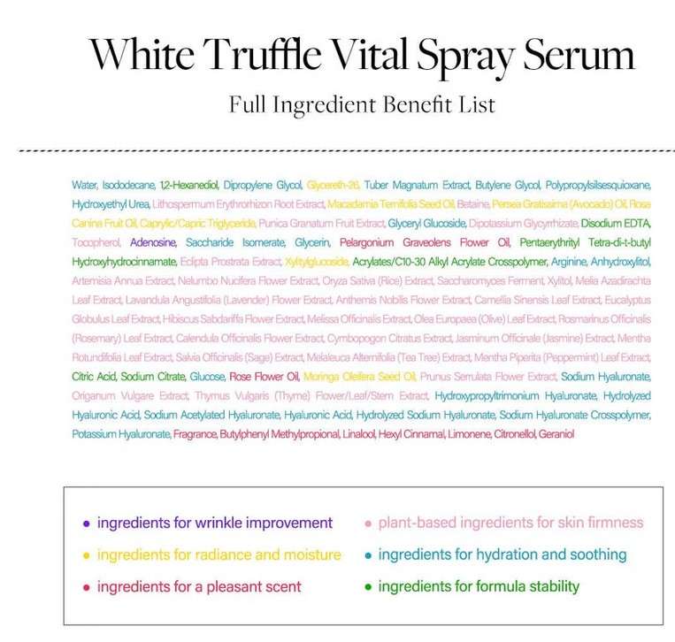 White Truffle Vital Spray Serum [100ml]  - Image 5