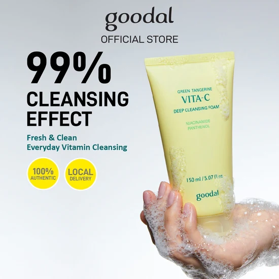 Green Tangerine Vita C Cleansing Foam [150ml] - Image 2