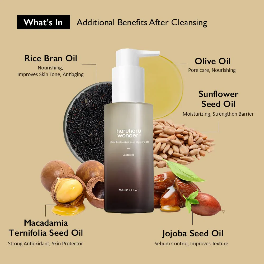 Black Rice Moisture Deep Cleansing Oil [150ml]  - Image 4