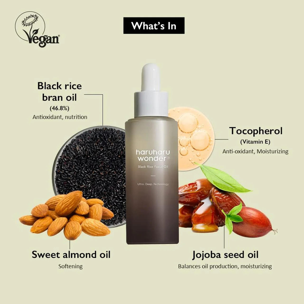 [haruharu wonder] Black Rice Facial Oil MINI [10ml] - Image 5