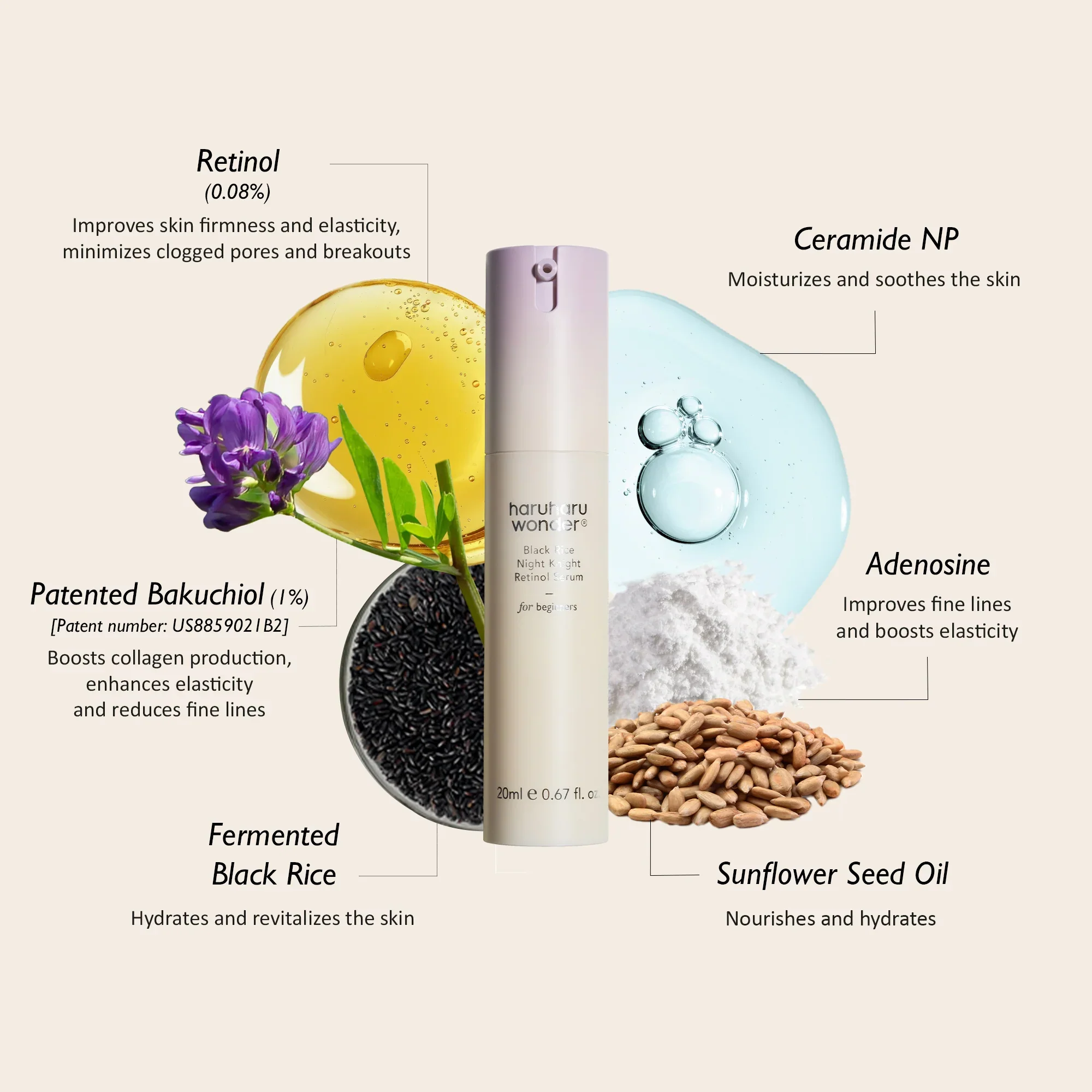 Black Rice Night Knight Retinol Serum [20ml] - Image 3