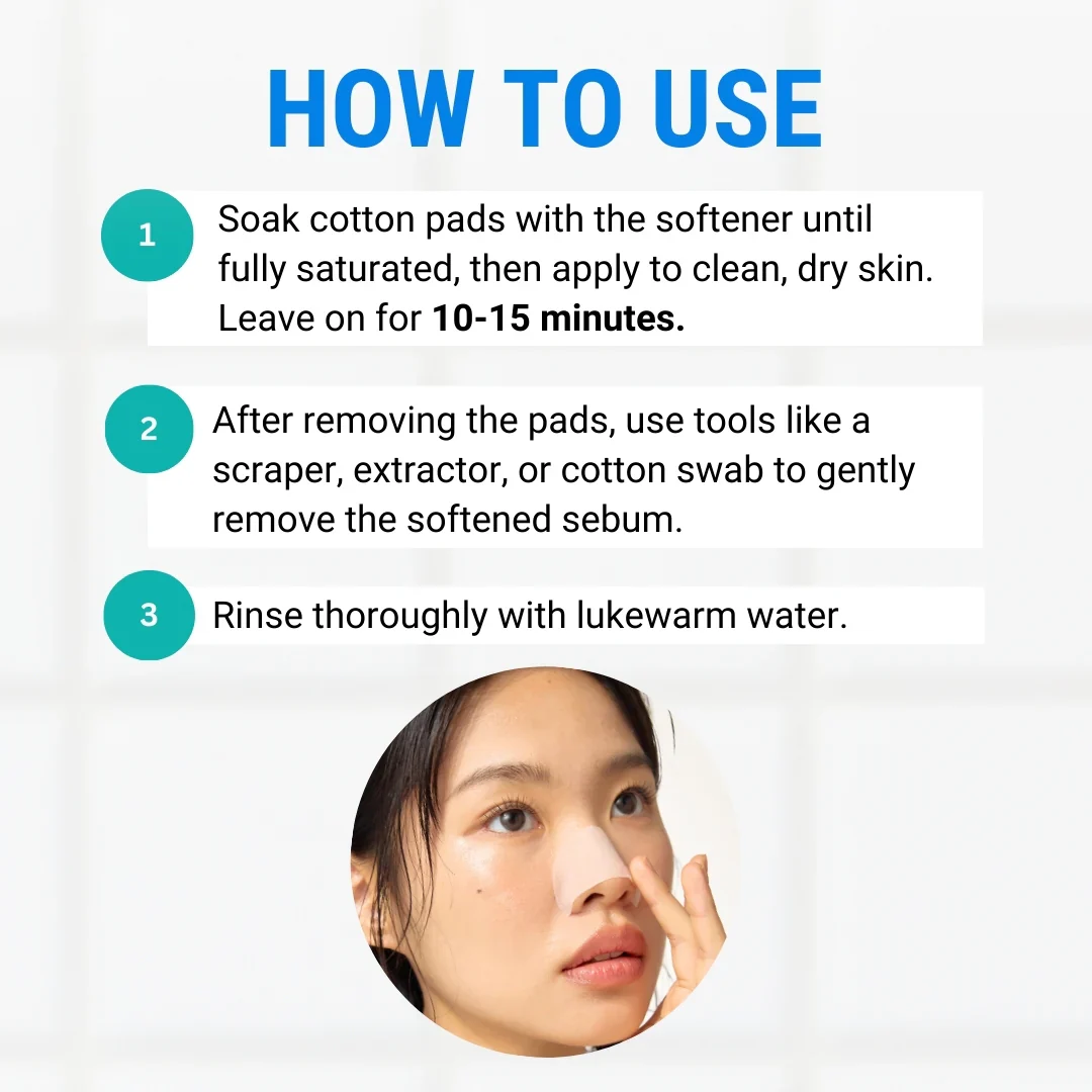 Blackhead Melting Softener &amp; Cotton Pad Set [150ml] - Image 5