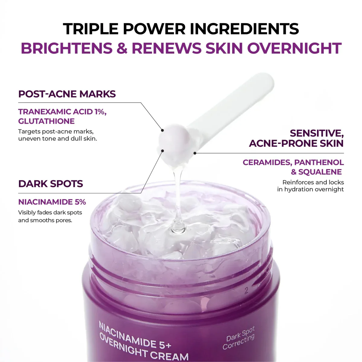 Niacinamide 5+ Overnight Cream [50ml] - Image 3