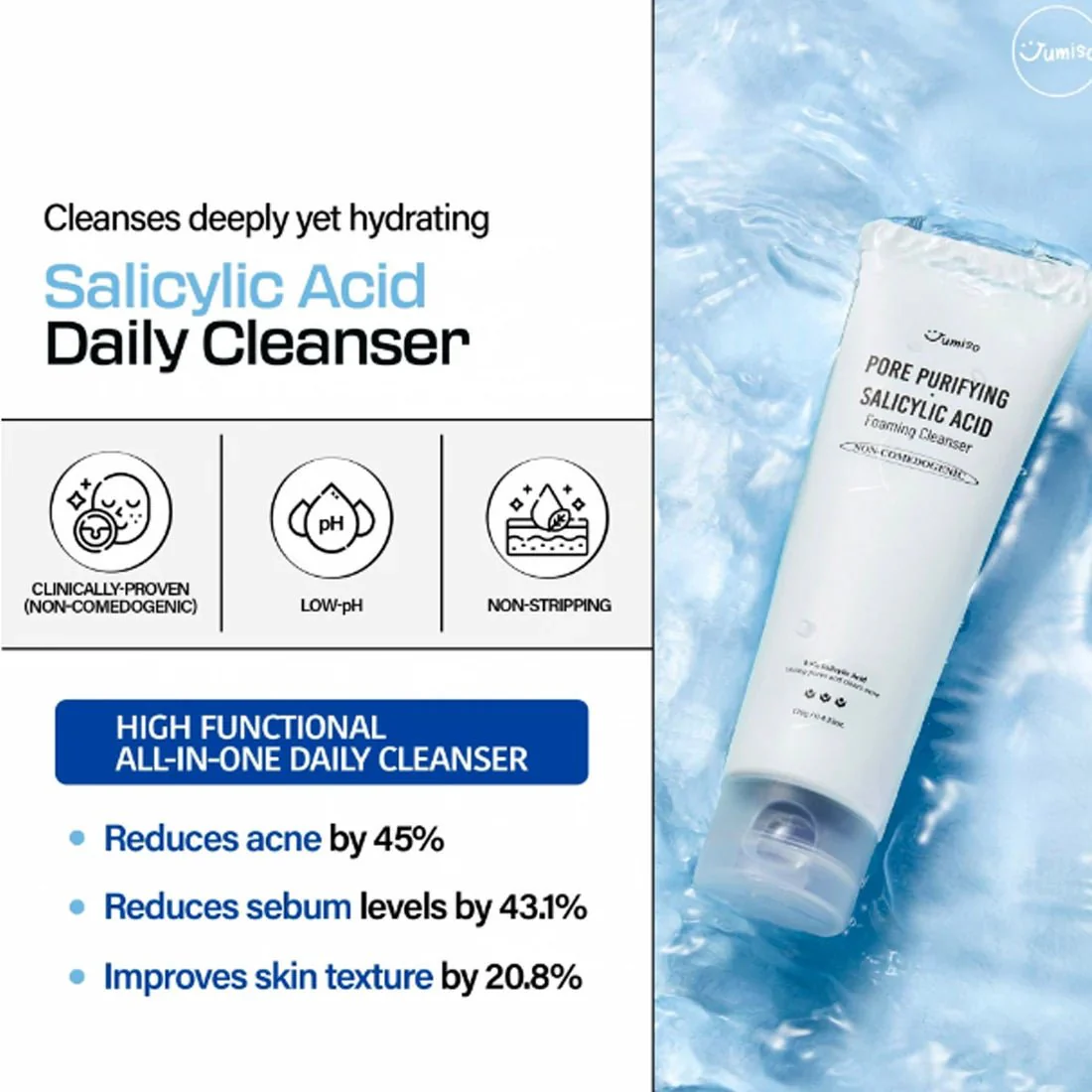 Pore ​​Purifying Salicylic Acid Foaming Cleanser [120g] - Image 3
