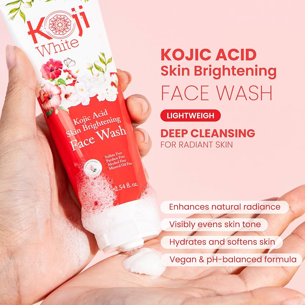 KOJI WHITE Kojic Acid Brightening Face Wash [75g] - Image 2