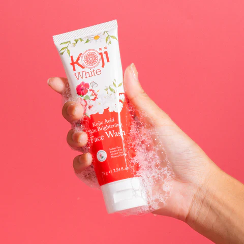 KOJI WHITE Kojic Acid Brightening Face Wash [75g] - Image 3