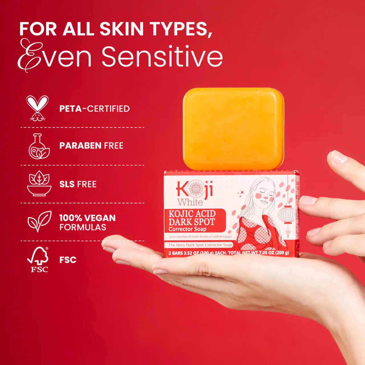 Kojic Acid Dark Spot Corrector Soap [200g] - Image 7
