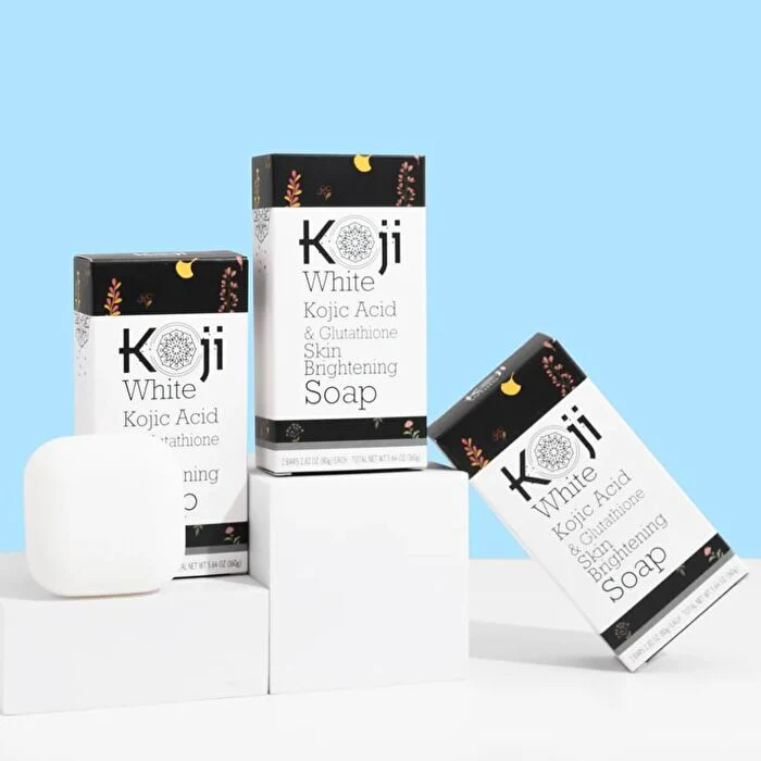 Kojic Acid & Glutathione Skin Brightening Soap [80g x2] - Image 6