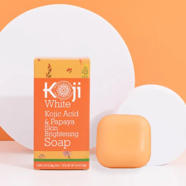 Kojic Acid & Papaya Skin Brightening Soap [80g x2] - Image 6