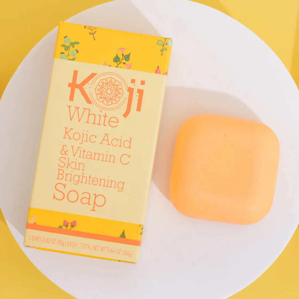 KOJI WHITE Kojic Acid & Vitamin C Brightening Soap [2x80g] - Image 4