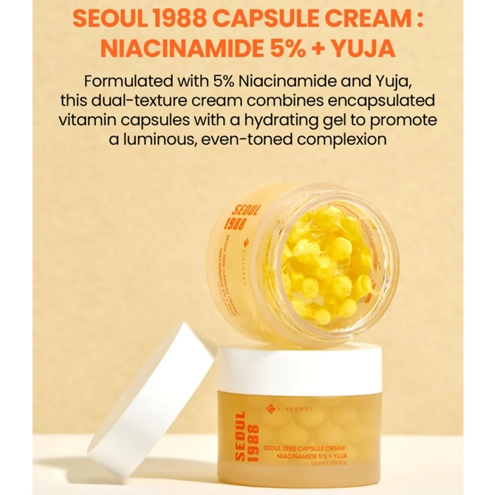 SEOUL 1988 Capsule Cream: Niacinamide 5% + Yuja [50ml] - Image 2