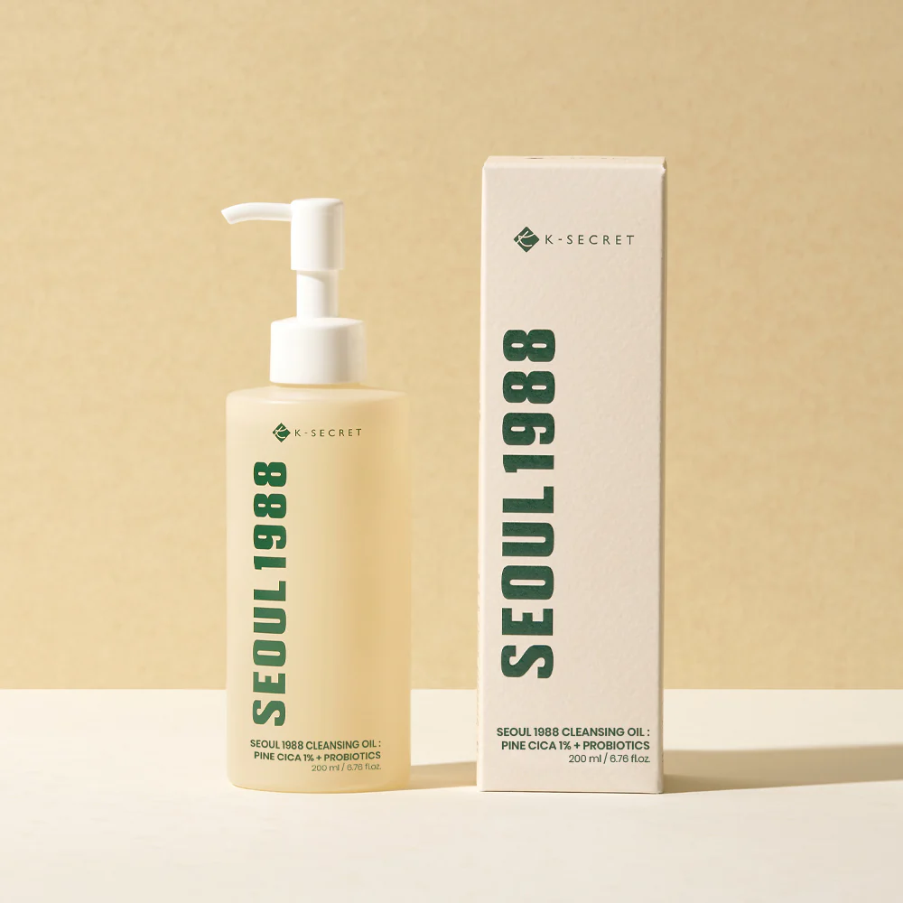 SEOUL 1988 Cleansing Oil: Pine Cica 1% + Probiotics [200ml] - Image 3