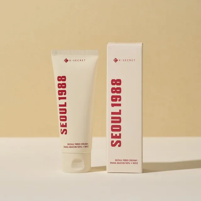 SEOUL 1988 Cream: Snail Mucin 93% + Rice [100ml] - Image 2