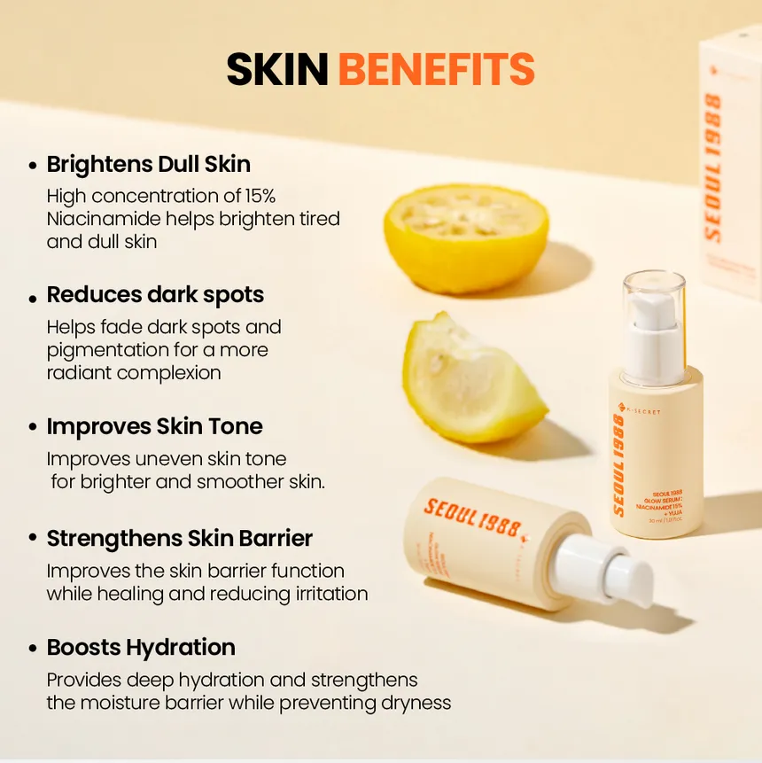 SEOUL 1988 Glow Serum: Niacinamide 15% + Yuja [30ml] - Image 4