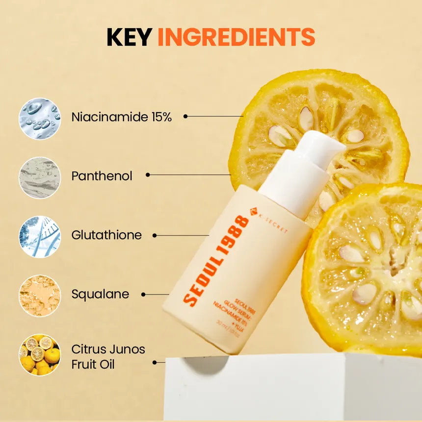 SEOUL 1988 Glow Serum: Niacinamide 15% + Yuja [30ml] - Image 5