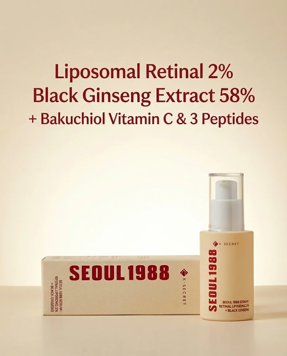 SEOUL 1988 Serum: Retinal Liposome 2% + Black Ginseng [30ml]  - Image 4
