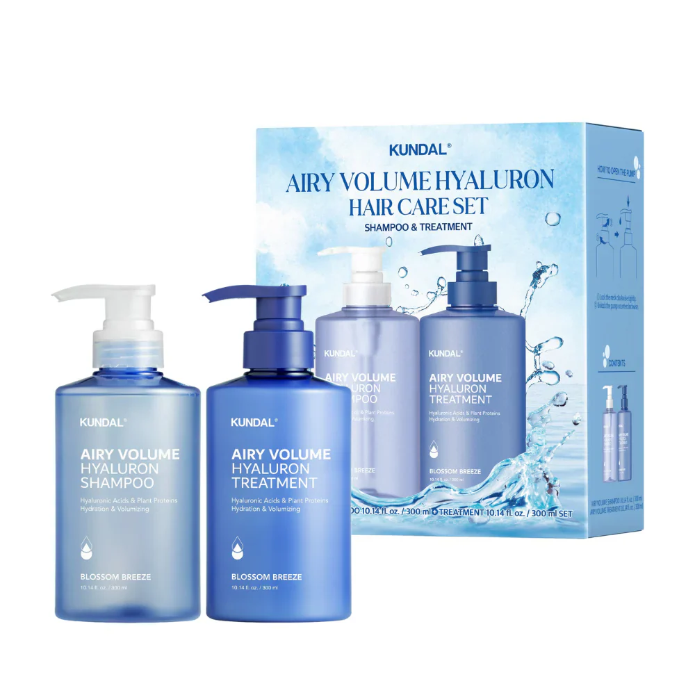 Airy Volume Hyaluron Edition Blossom Breeze (Shampoo 300ml + Conditioner 300ml)