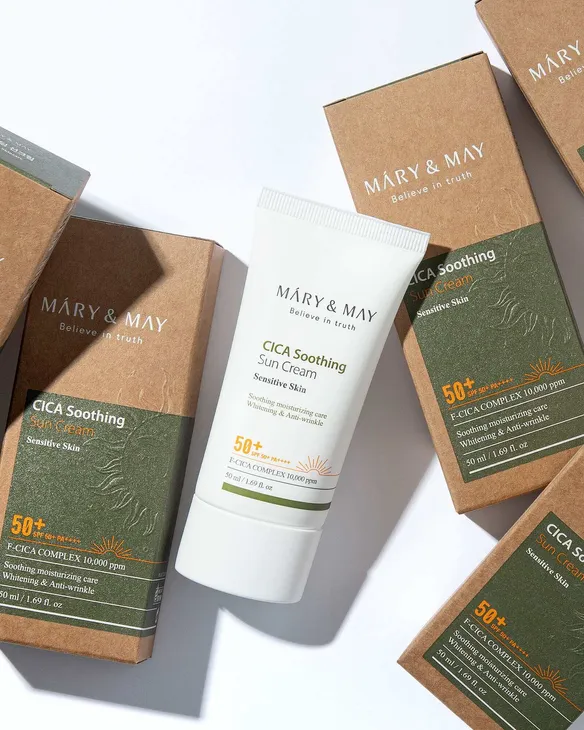 [Mary&May] CICA Soothing Sun Cream [50ml] - Image 4