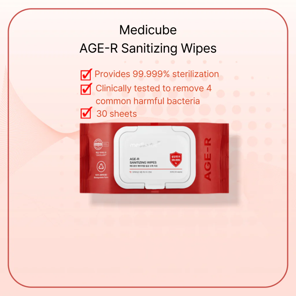 AGE-R Sanitizing Wipes [30 Wipes] - Image 4